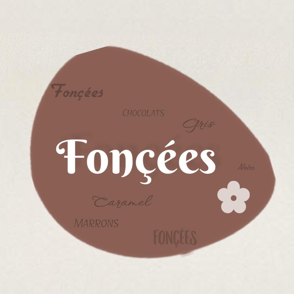 Palette de teintes "FONCEES" (noirs, marrons, gris)